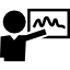 teacher-showing-curve-line-on-whiteboard Teacher Icon